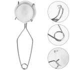 Durable Ceramic Crucible Set with Tongs for Jewelry Crafting, Metal Melting