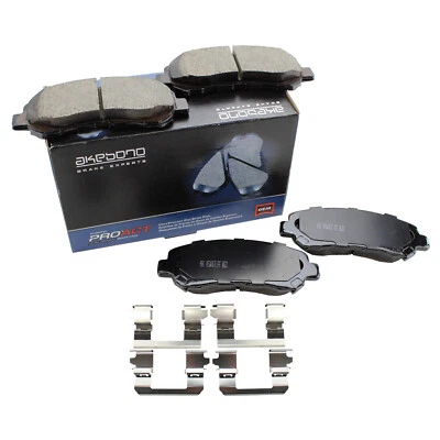 Pastillas de freno delanteras de cerámica Akebono ProACT Ultra Premium para Rogue Select Kizashi Foto 1 de 4