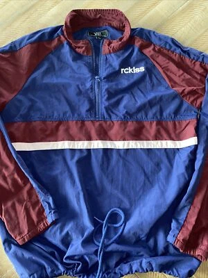 Pullover cortavientos Young & Reckless 1/4 cremallera para hombre talla L rojo, blanco, azul Foto 1 de 4