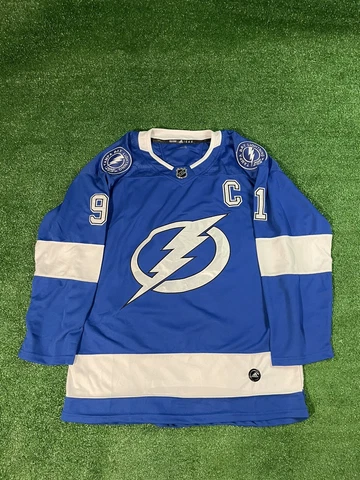 ADIDAS TAMPA BAY LIGHTNING AUTHENTIC STEVEN STAMKOS HOME JERSEY SZ 56 ! Cover