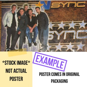 Vintage 2000 NSYNC Group Poster #7561 - (34x24) - NEW SEALED - Picture 1 of 4