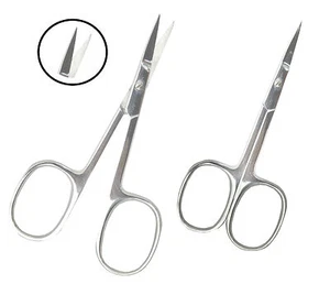 Tijeras profesionales para uñas de los pies de acero inoxidable afiladas curvas manicura cutícula  - Imagen 1 de 1