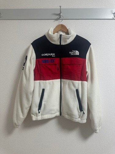 Giacca pile Supreme x The North Face FW18 Expedition bianco rosso nero taglia L