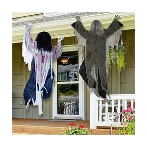 JOYIN 2 Pack 47" Halloween Climbing Zombies Wall Decoration, Halloween Climbi... - Picture 1 of 8