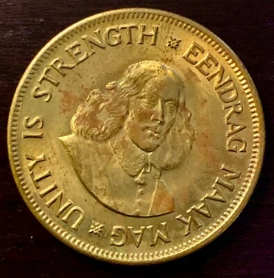 Moneda de dinero SUDÁFRICA 1 CENTAVO 1961 SUID AFRIKA Foto 1 de 2