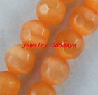 40 Cats Eye Faceted Gemstone Round Loose Beads 5Colors -1 8Mm G114-G117