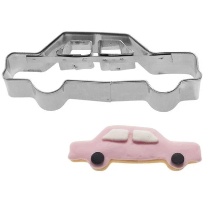 6x Ausstechform Auto 2D 6 cm Edelstahl Plätzchenausstecher Ausstecher Backdeko - Bild 1 von 2