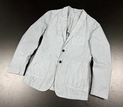 Auténtica chaqueta blazer deportiva a rayas gris 2 botones Burberry Brit para hombre talla 46 S/M Foto 1 de 4