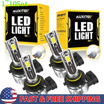 LED Headlight 9005 High 9006 Bulbs Conversion Low Beam Bright White 1-10Set - Image 1 of 4