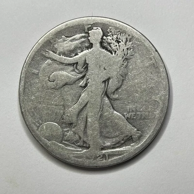 Key Date 1921 Walking Liberty Half Dollar - G - details- 51071 - Image 1 of 4