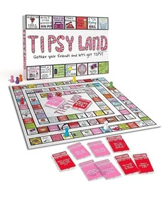 Tipsy Land Board Game - Brand New Condition - Fun Drinking Board Game Open Box - Picture 1 of 3