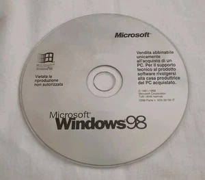 Cd Sistema Operativo Windows 98 Microsoft Italiano - Foto 1 di 3