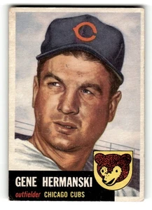1953 Topps Chicago Cubs Gene Hermanski #179 VG-EX NO CREASES - Bild 1 von 2