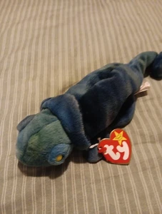 Ty Beanie Baby Iguana Rainbow con etiqueta - Imagen 1 de 2