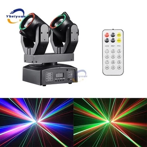 Mini Dual-Head Moving Head Beam With Aperture Remote Control DMX 512 DJ Light - Picture 1 of 19