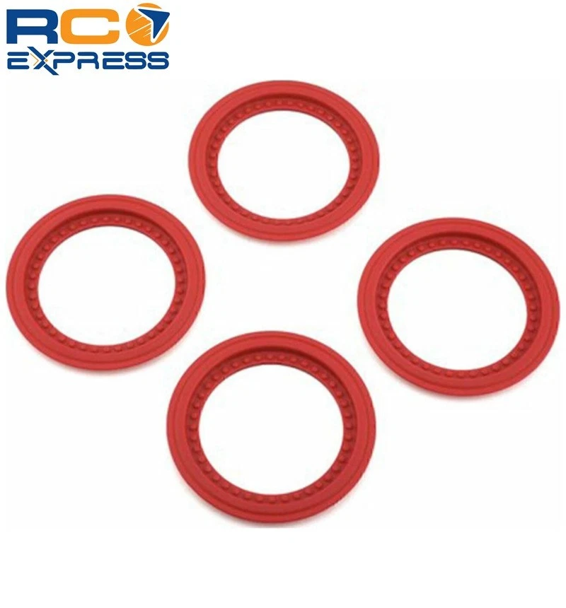 JConcepts Tribute Wheel Mock Beadlock Rings-glue-on 4pc Red JCO2651-7 - Image 1 of 1