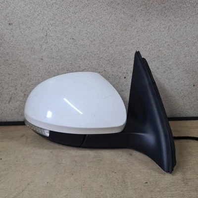 VW TIGUAN 2008-2016 WING MIRROR RIGHT SIDE IN WHITE E1030103 E1020933 5N2857502 - Image 1 of 4