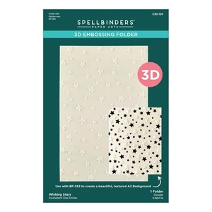 Carpeta de grabación en relieve 3D Spellbinders - Colección Little Smiles - Wishing Stars E3D - - Imagen 1 de 4
