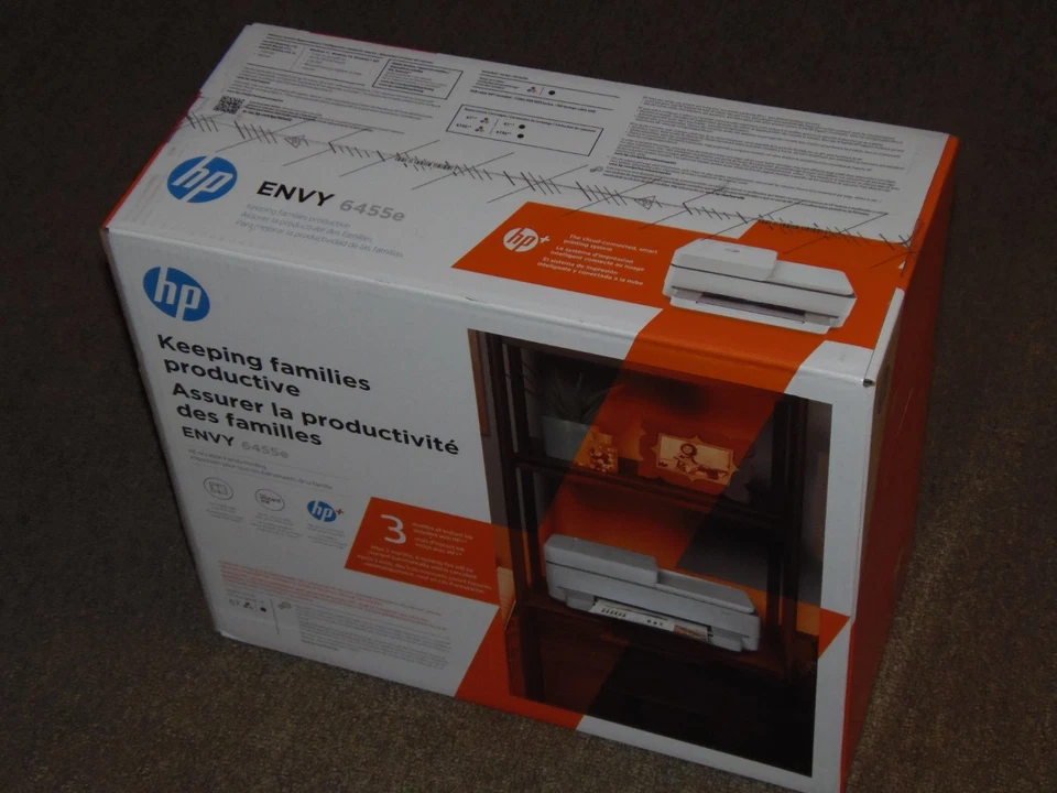 New Sealed HP ENVY 6455e Wireless Color Inkjet All-in-One Printer - Image 1 of 1