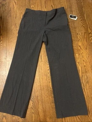 Nine West Granite Gray  Wide Leg Career Office Workwear Pants Size 12 NWT - Image 1 of 4