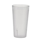 12 Pack 16 oz Clear Pebbled Tumbler Durable Plastic Drinking Glasses Restaurant