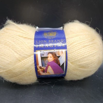 Lion Brand Imagine Mohair Acrylic Yarn 186 Maize Yarn - Image 1 of 4