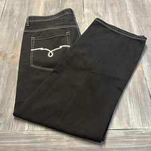 Ecko Unlimited Jeans Herren 40x32 Baggy Loose Skater Y2k Relaxed Fit Schwarz Denim - Bild 1 von 15