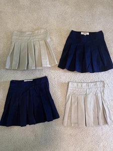 Girls Adjustable School Uniform Skorts Bundle Size 6 Perfect Condition - Picture 1 of 10