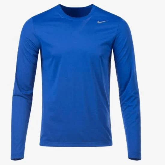 Camiseta Nike Legend Manga Larga - Mediana, Azul Real, Ligera Poliéster Perf Foto 1 de 1