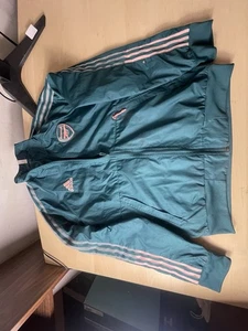 Adidas Arsenal Anthem Green Pink Soccer Jacket Men’s Size M - Picture 1 of 6