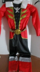 POWER RANGERS MEGAFORCE RED RANGER Costume Halloween ~ Ragazzi Medium (8) - Foto 1 di 3