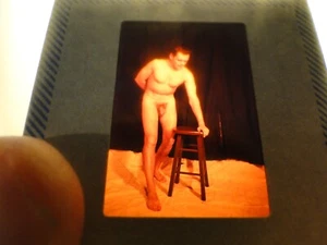 Vintage 1950s Gay Interest Nude Male Art 35MM Slide Midwest Photographer     GXw - Picture 1 of 2