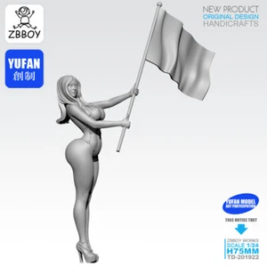 Figuras de resina 1/24 modelo hermosa niña sin montar sin pintar - Imagen 1 de 5