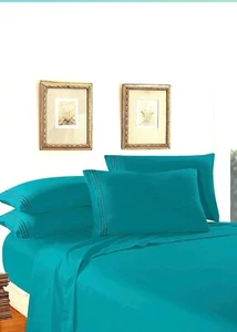 Elegant Comfort 4-Piece 1500 Thread Count Egyptian Quality Sheet Set Queen Size - Picture 1 of 2