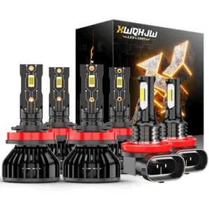 For 2013-2019 Nissan Sentra LED Headlight + Fog Light Bulbs Kit Qty 6 - Picture 1 of 11