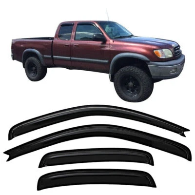 For 2000-06 Toyota Tundra Extended Cab Window Visor Vent Shade Guards Deflector - Image 1 of 4