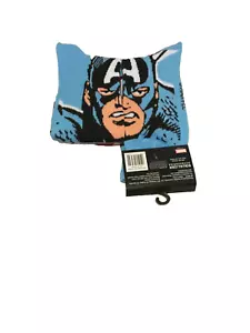MARVEL Captain America 2 Pair Novelty Crew Socks Adult Size 9-13 NWT - Picture 1 of 5