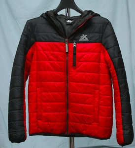 Boys ZeroXposur Hooded Jacket Coat Red/Black Youth Kids Size L 14/16 - Picture 1 of 3