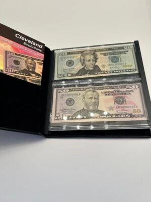Series 2004 CLEVELAND Evolutions $20 & $50 FRN Matching Set s/n ED00002085A - Image 1 of 3