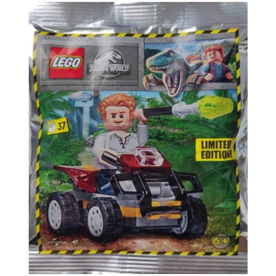 LEGO Jurassic World Owen con Bolsa Cuádruple de Lámina 122223 (SELLADO) Foto 1 de 2