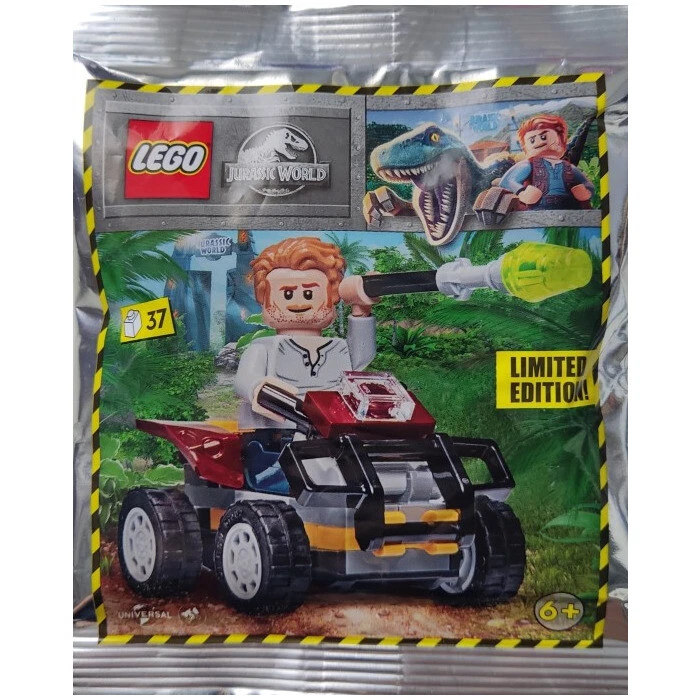 LEGO Jurassic World Owen with Quad Foil Pack Set 122223 (Bagged)