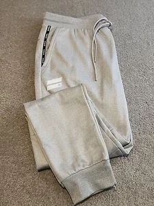 Hurley Men Pants XL Gray Jogger Pockets Drawstring Double Knee - Picture 1 of 19
