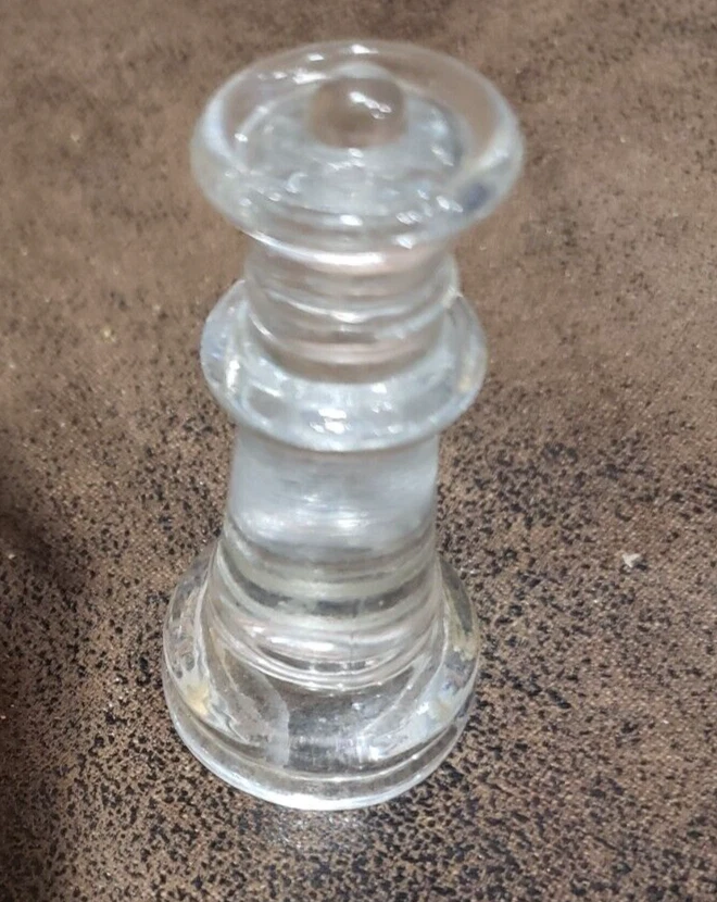 Pieza de repuesto de ajedrez de vidrio transparente Queen solo "1 Ct Foto 1 de 1