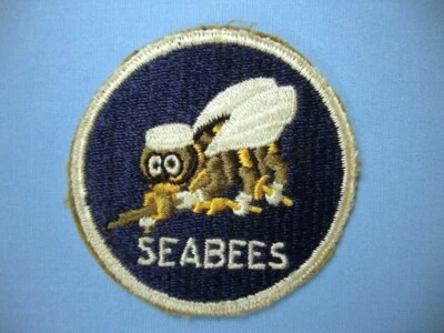 WWII WW2 USN Navy Seabees patch Top Gun Maverick M422A G-1 flight jacket #4 - Image 1 of 2