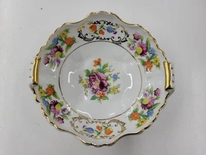 Vintage Noritake China Dresdena Footed Candy Dish Nappy Handle Bowl - Picture 1 of 11