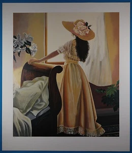 Susan Rios Signed & Numbered "Above the Garden" Serigraph 1989 (Serigraph Only) - Picture 1 of 10