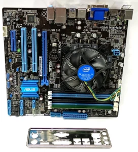 Asus P8B75-M/CSM (Rev. 1.03) Motherboard Pentium G2030@3.00 4GB RAM +I/O MB004 - Picture 1 of 7
