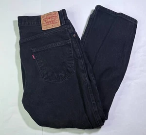 Levi's 550 Jeans Men's 36 X 30 Black Relaxed Fit 5-Pockets Straight Leg Zip Fly - Picture 1 of 5
