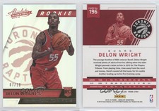 2015-16 Panini Absolute Rookies Spectrum Gold /10 Delon Wright #196 Rookie RC