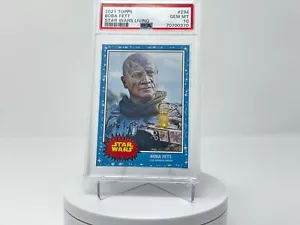 2021 Topps Star Wars Living Set Boba Fett Karte #234 PSA 10 Edelsteine neuwertig - Bild 1 von 2